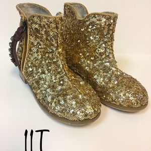 Joyfolie Girls Arya Gold Boots